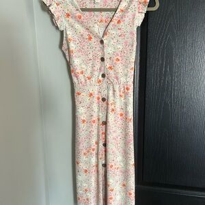 Monteau Pink and Brown Floral Top